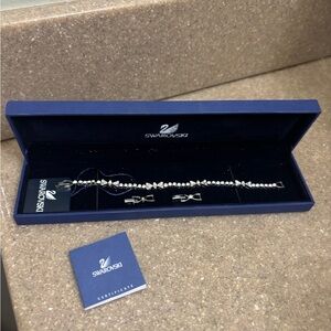 💚Swarovski Silver and Crystal Bracelet